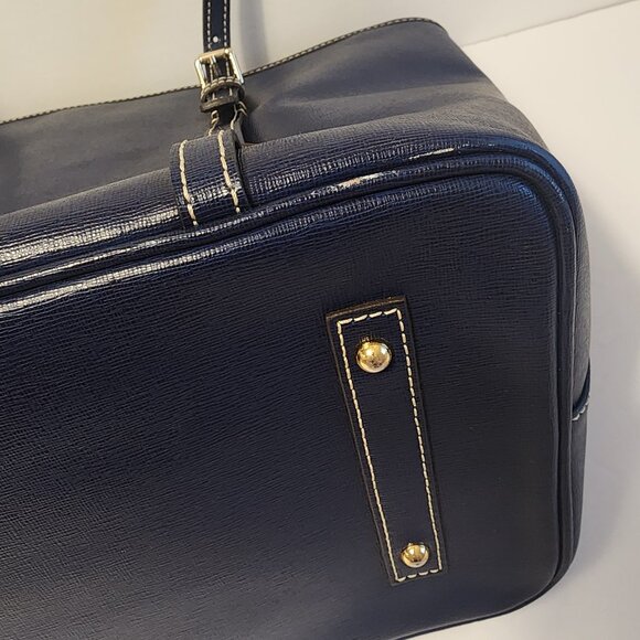 Dooney & Bourke East West Shopper Large Tote Navy Blue - Picture 12 of 16